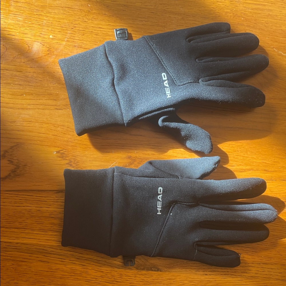 HEAD Sleek Black Thermal Gloves